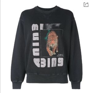 Anine Bing size L wild cat sweatshirt